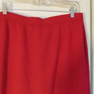 St. John Red Skirt